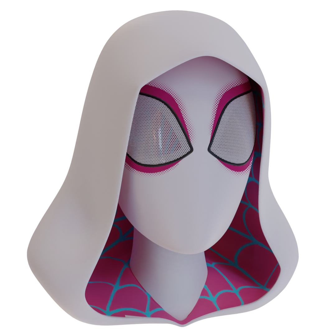 Across the Spider-Verse Ghost-Spider (Spider-Gwen) Faceshell