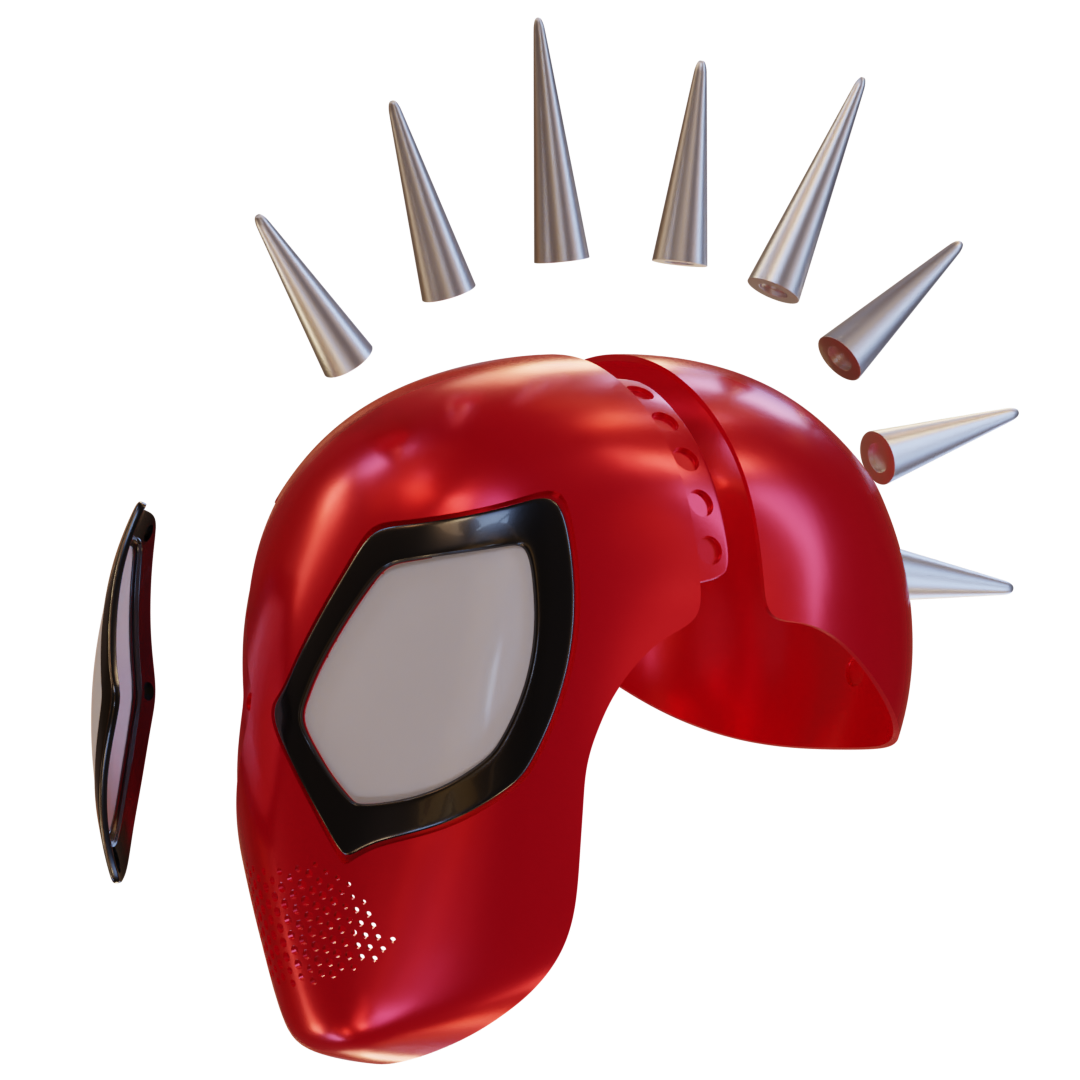 Across the Spider-Verse Hobie Brown Spider-Punk Faceshell